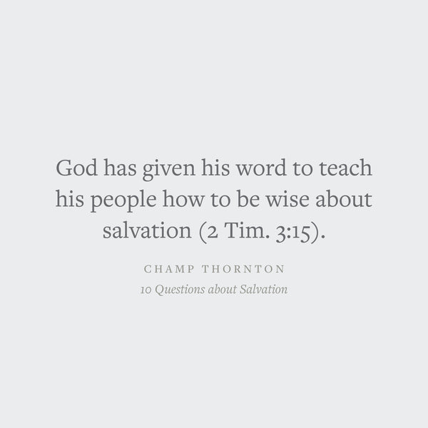 10 Questions about Salvation: 30 Devotions for Kids, Teens, and Families