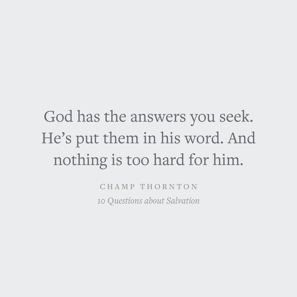 10 Questions about Salvation: 30 Devotions for Kids, Teens, and Families