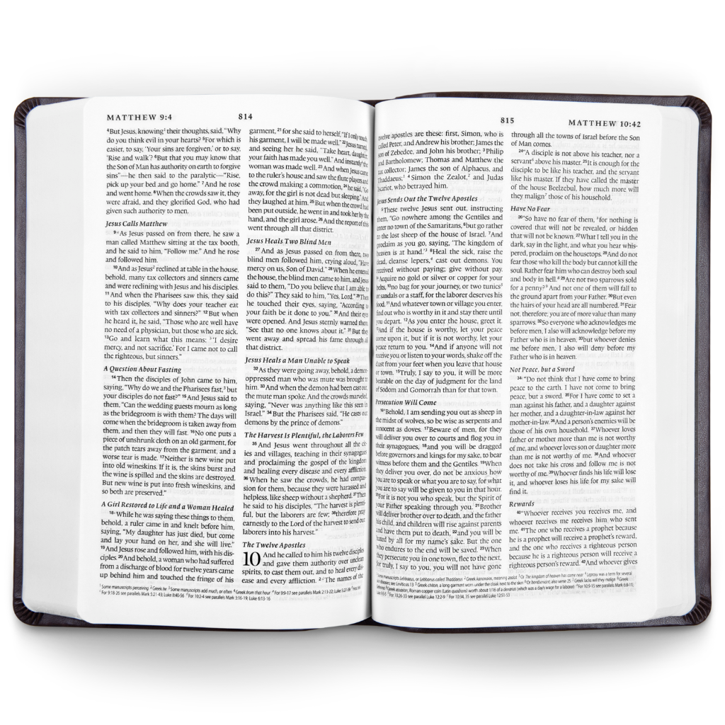 ESV Premium Gift Bible, TruTone®, Midnight, Flame Design