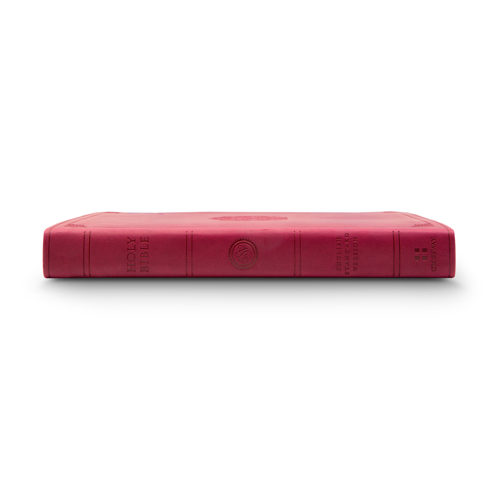 ESV Premium Gift Bible TruTone®, Raspberry, Emblem Design