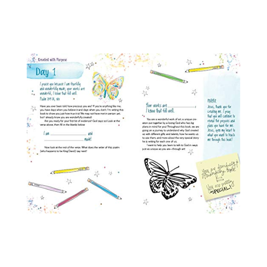 Made to Create with All My Heart and Soul: 60 Worship-through-Art Devotions for Girls