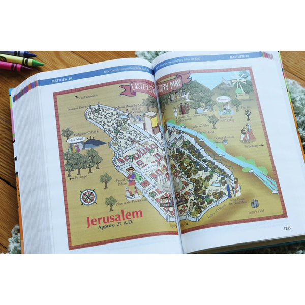 NIrV, The Illustrated Holy Bible for Kids, Full Color, Comfort Print