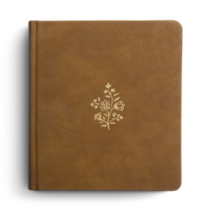 ESV Journaling Study Bible, TruTone® over Board, Nubuck Caramel