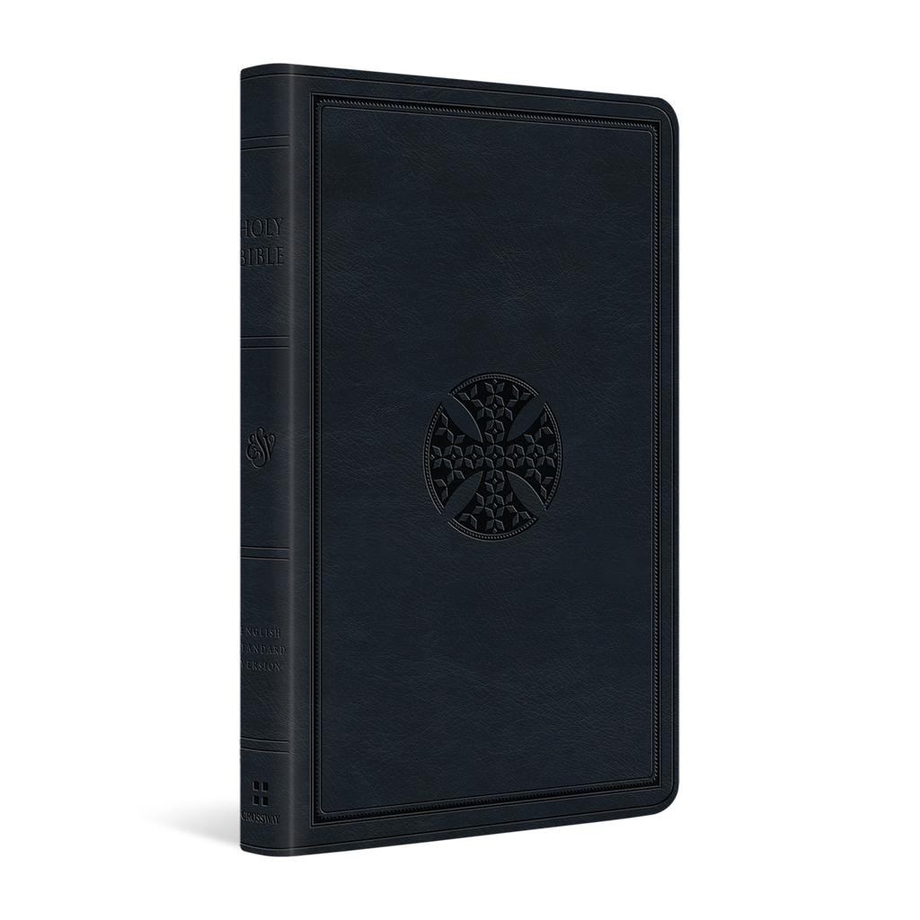ESV Premium Gift Bible, TruTone®, Navy, Mosaic Cross Design