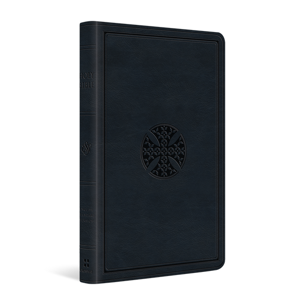 ESV Premium Gift Bible, TruTone®, Navy, Mosaic Cross Design