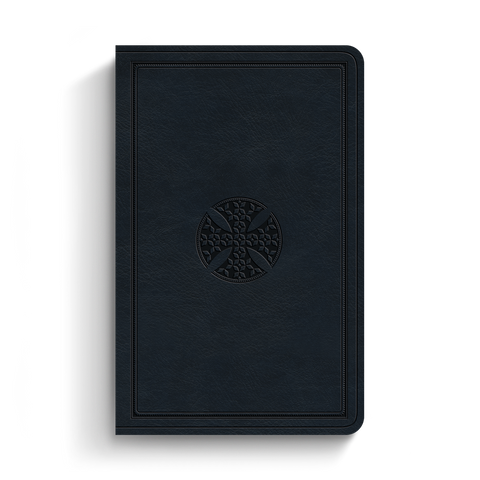 ESV Premium Gift Bible, TruTone®, Navy, Mosaic Cross Design