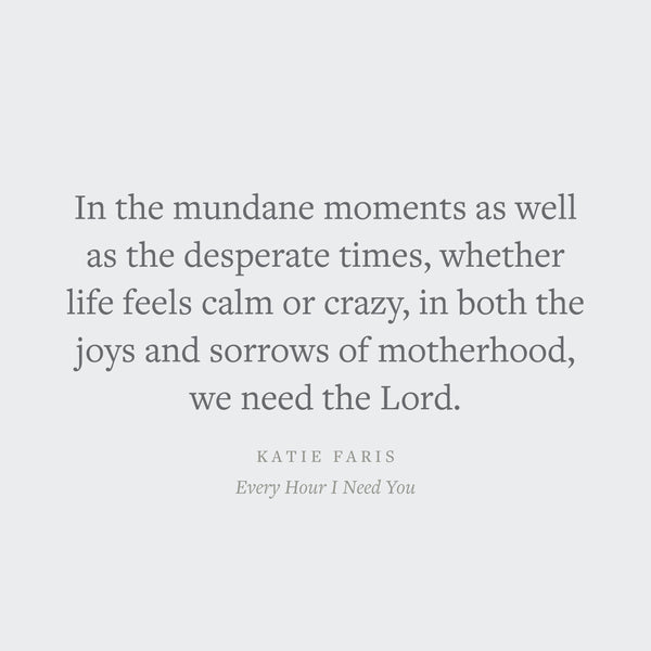 Every Hour I Need You: 30 Meditations for Moms on the Character of God
