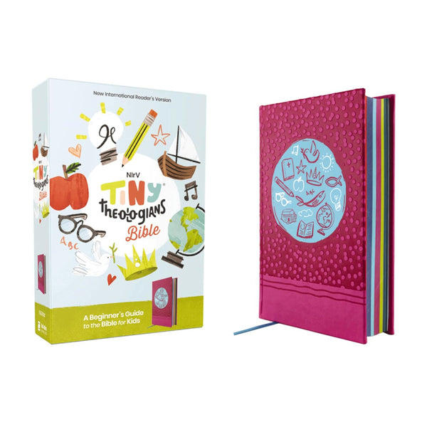 NIrV, Tiny Theologians Bible, Leathersoft over Board, Pink, Comfort Print: A Beginner’s Guide to the Bible