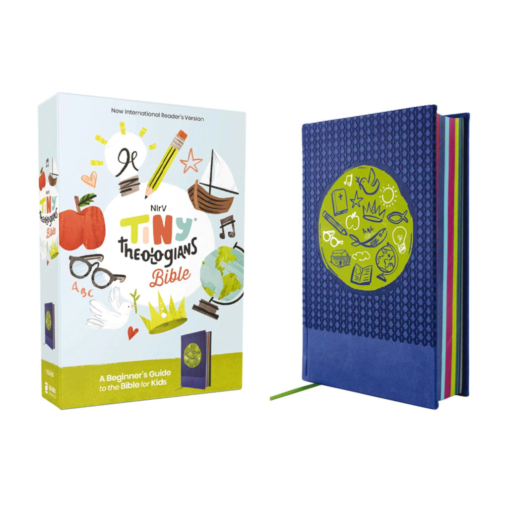 NIrV, Tiny Theologians Bible, Leathersoft over Board, Blue, Comfort Print: A Beginner’s Guide to the Bible