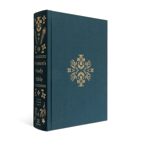 ESV Women's Study Bible Cloth over Board, Dark Teal