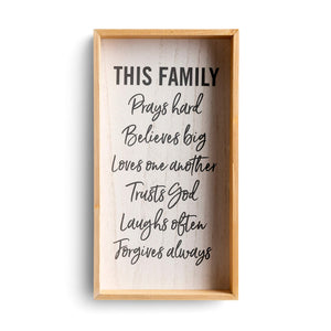 This Family - Framed Wooden Wall Art