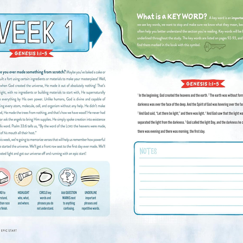 Earth's Epic Start: A Bible Study About God's Creation, Our Fall, and His Promise (Genesis 1-3)