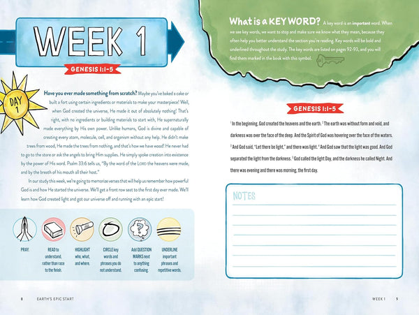 Earth's Epic Start: A Bible Study About God's Creation, Our Fall, and His Promise (Genesis 1-3)