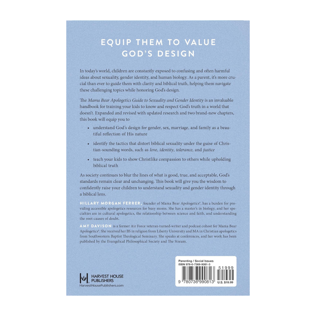 Mama Bear Apologetics Guide to Sexuality and Gender Identity: Biblical Truth for Raising Kids with Confidence in Today’s Culture