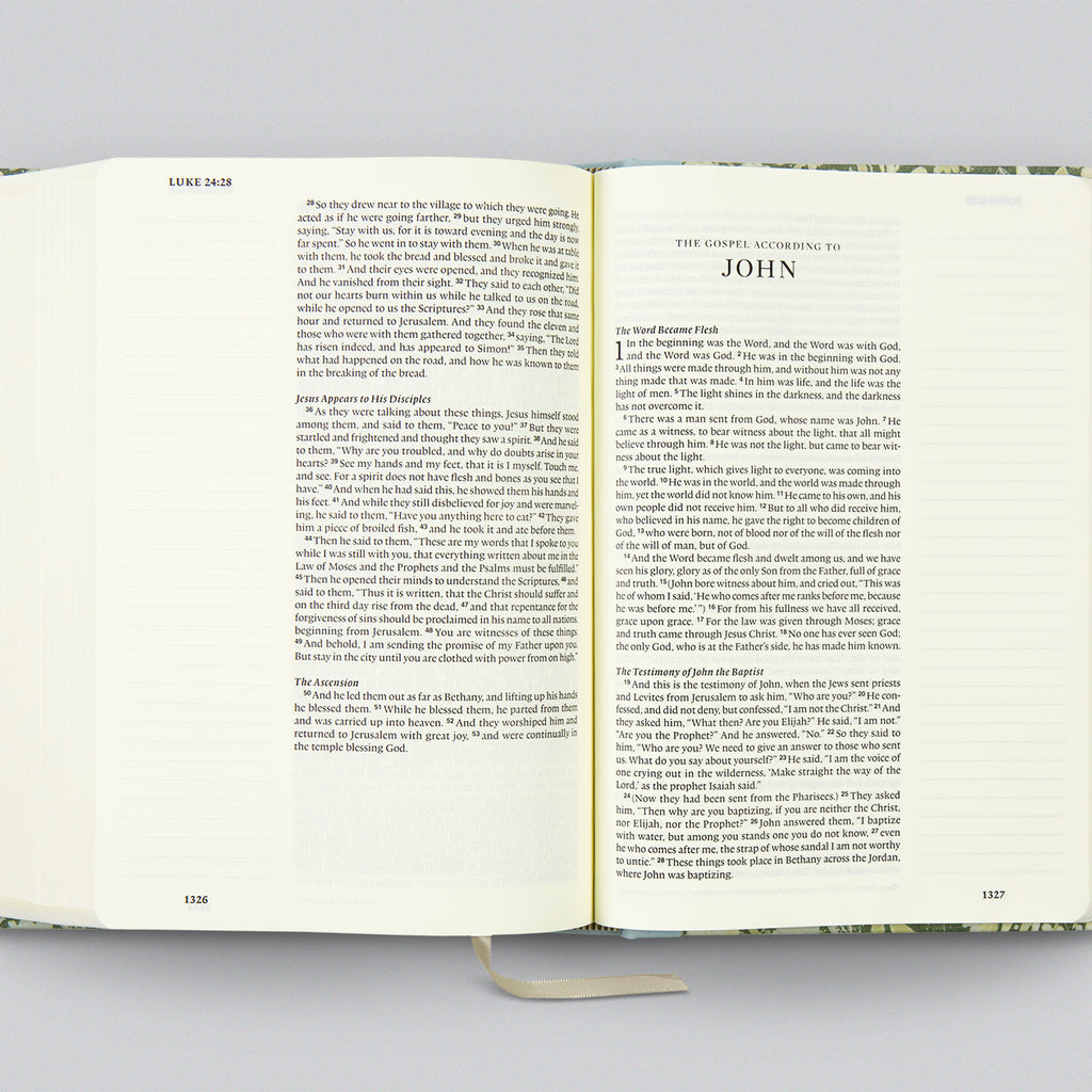 ESV Single Column Journaling Bible®, Large Print, Artist Series, Cloth over Board, Lulie Wallace, Martha