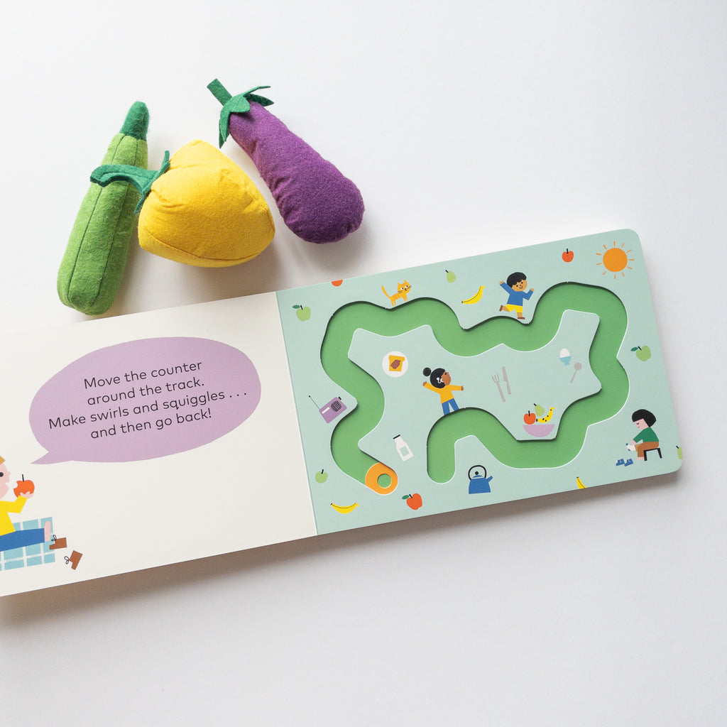 Swirls and Squiggles: A moving-counter play book with early letter shapes