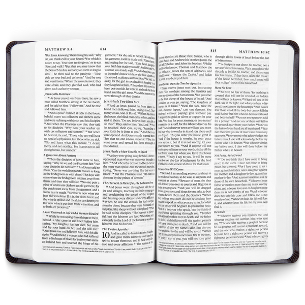 ESV Premium Gift Bible, TruTone®, Midnight, Flame Design