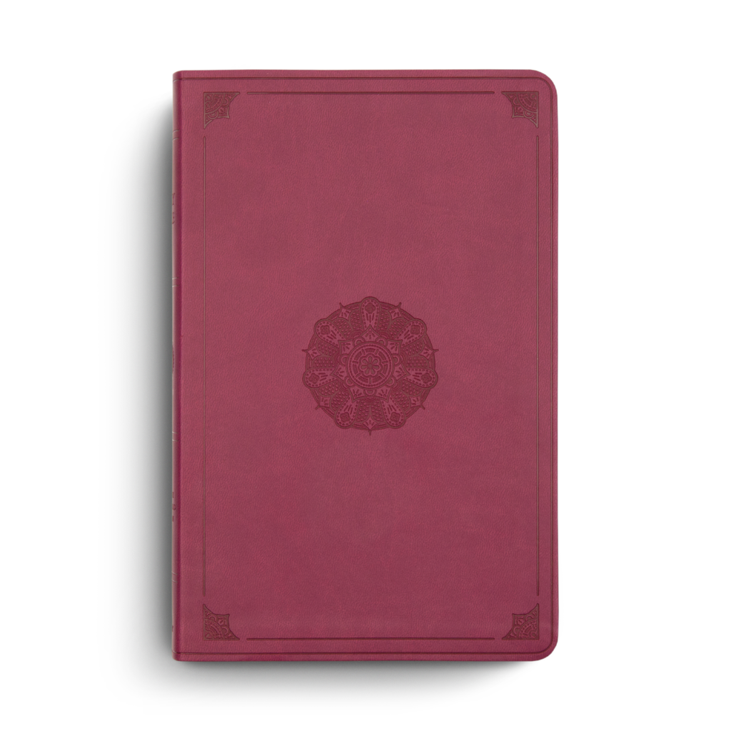 ESV Premium Gift Bible TruTone®, Raspberry, Emblem Design