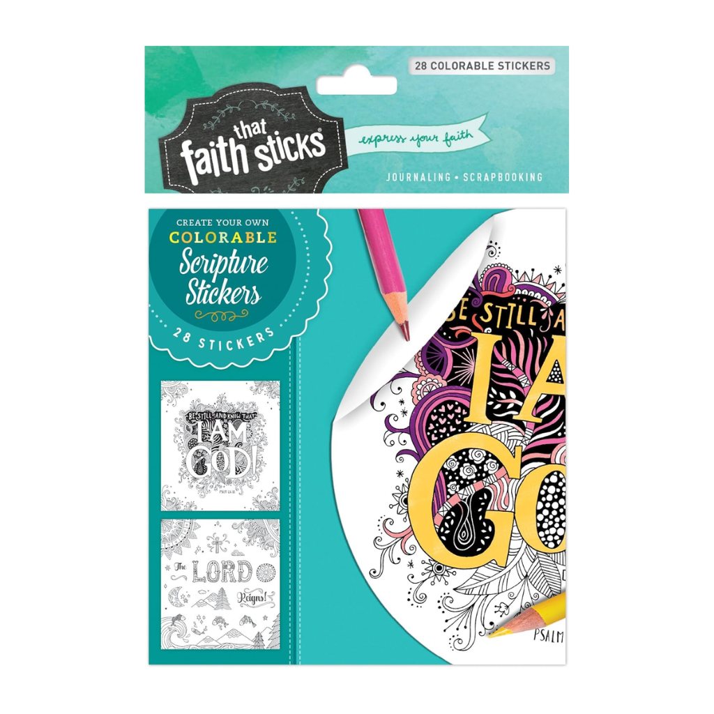 Psalm 46:10 Colorable Stickers