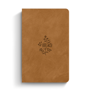 ESV Premium Gift Bible, TruTone®, Nubuck Caramel, Wildflower Design