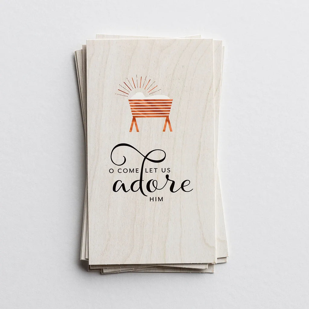 Christmas Cards: O Come Let Us Adore Him (Set of 16)