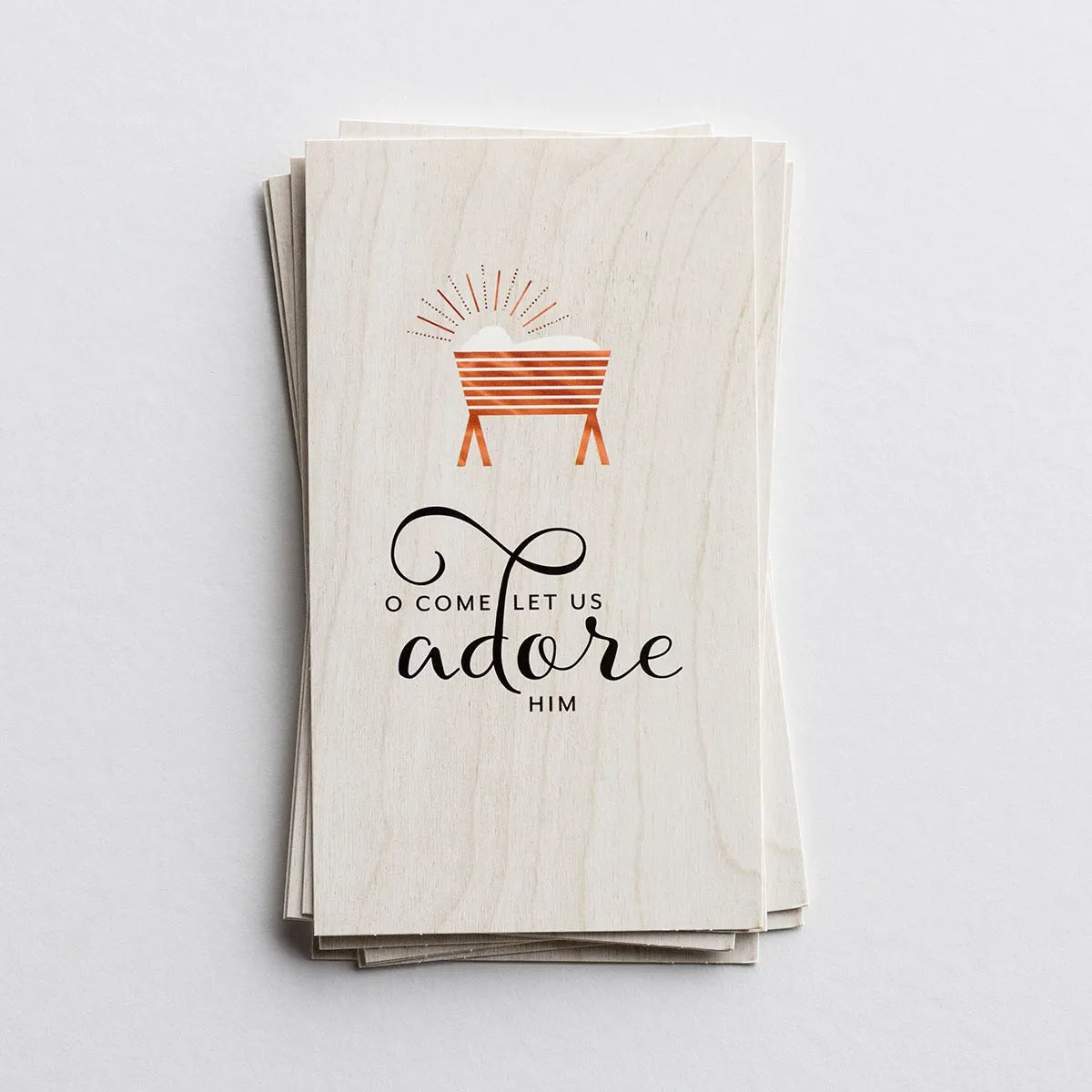 Christmas Cards: O Come Let Us Adore Him (Set of 16)