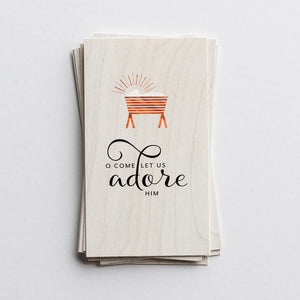 Christmas Cards: O Come Let Us Adore Him (Set of 16)