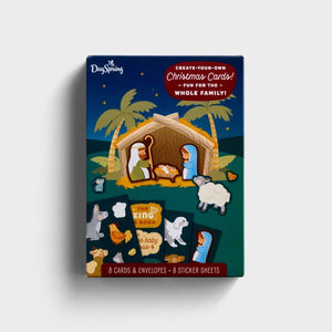 [As Is] Christmas Cards: Nativity Sticker Cards (Set of 8)