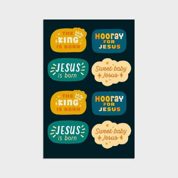 [As Is] Christmas Cards: Nativity Sticker Cards (Set of 8)