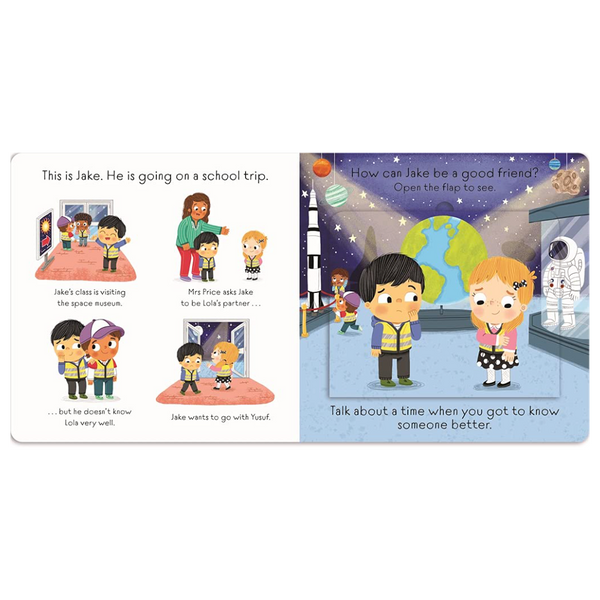 Making Friends: A lift-the-flap board book about friendship