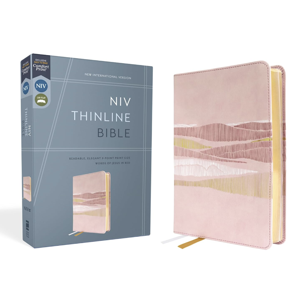NIV Leathersoft Thinline Bible, Pink