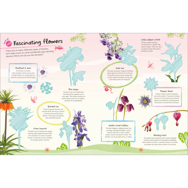 Ultimate Sticker Book Garden Flowers