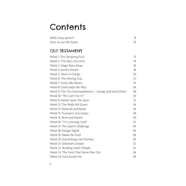 Busy Family Devotional: 52 Short Devotions from Genesis to Revelation