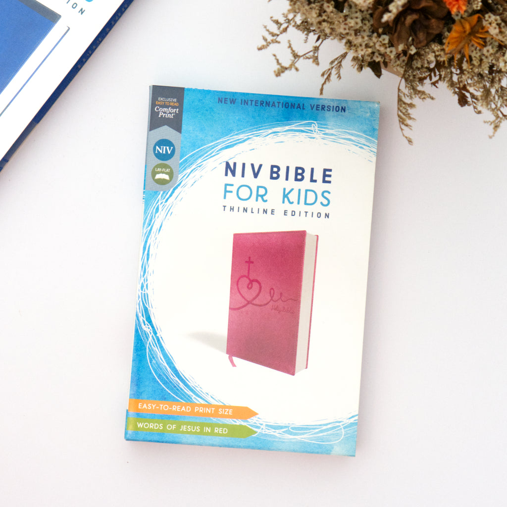 NIV Leathersoft Bible for Kids: Thinline Edition, Pink