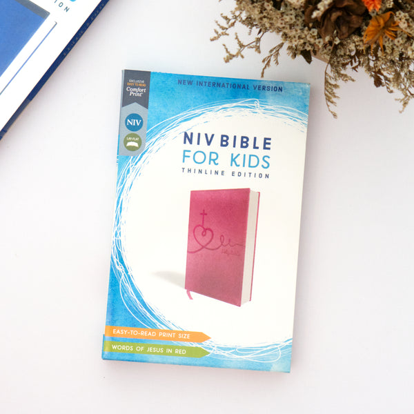 NIV Leathersoft Bible for Kids: Thinline Edition, Pink