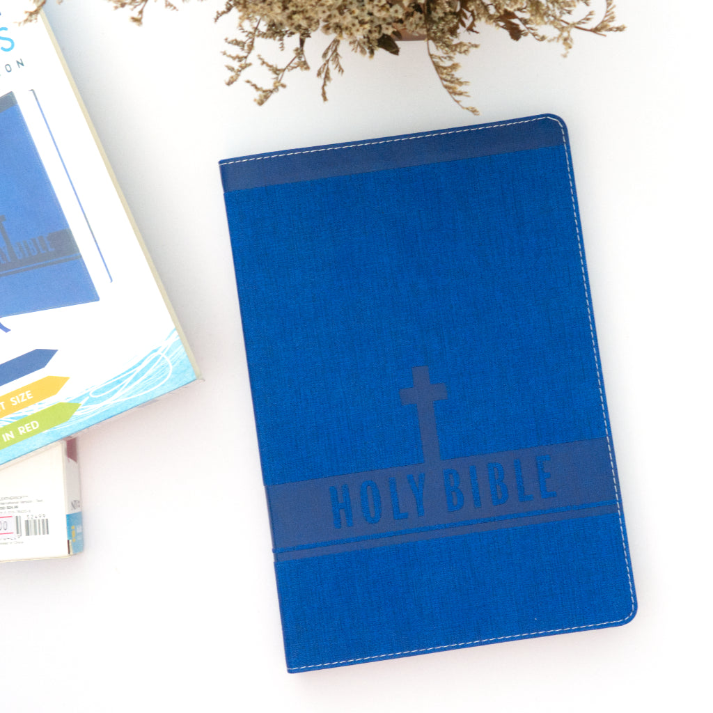 NIV Leathersoft Bible for Kids: Thinline Edition, Large Print, Blue