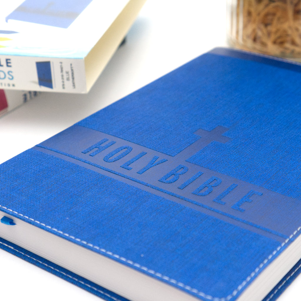 NIV Leathersoft Bible for Kids: Thinline Edition, Large Print, Blue