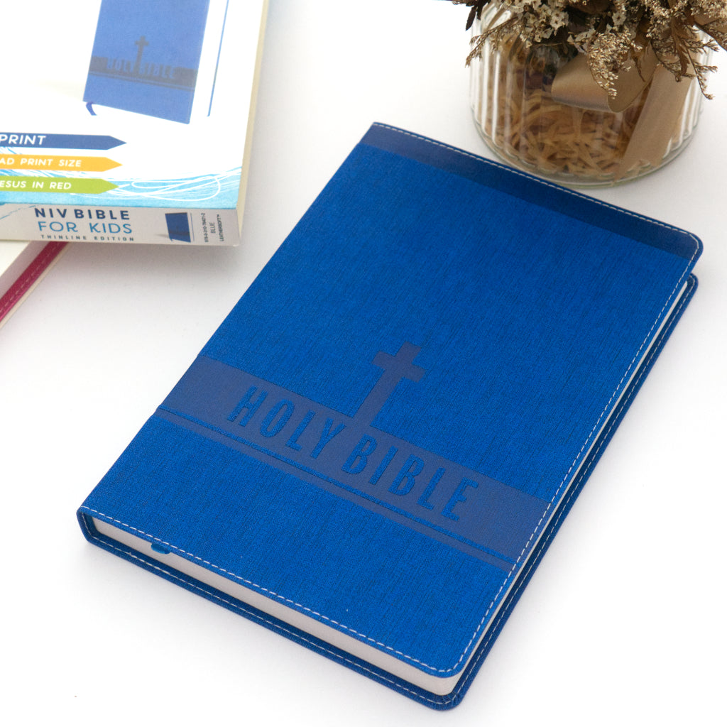 NIV Leathersoft Bible for Kids: Thinline Edition, Large Print, Blue