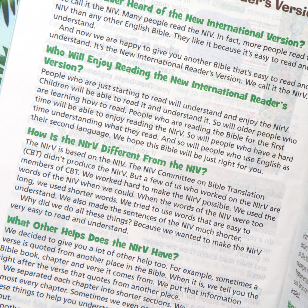 NIrV Adventure Bible for Early Readers