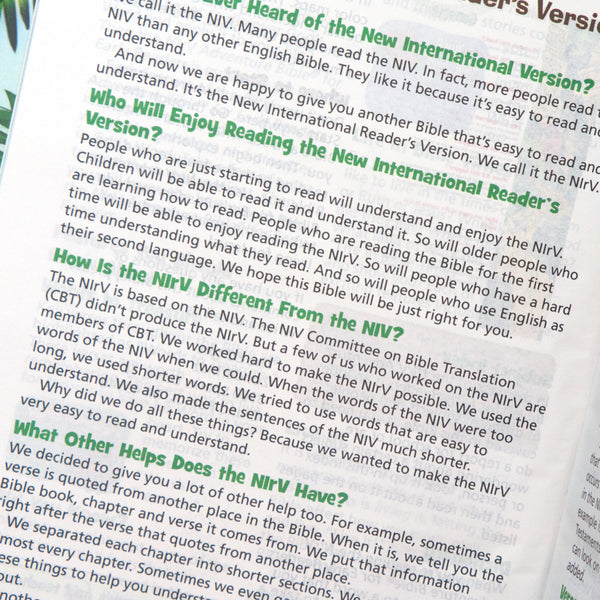 NIrV Adventure Bible for Early Readers